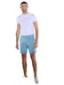 Herren Chino-Bermuda regular , Petrolblau