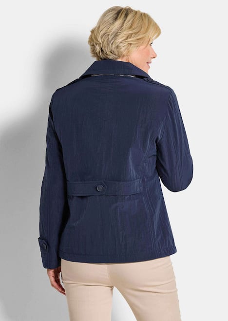 Übergangsjacke mit Crash-Optik