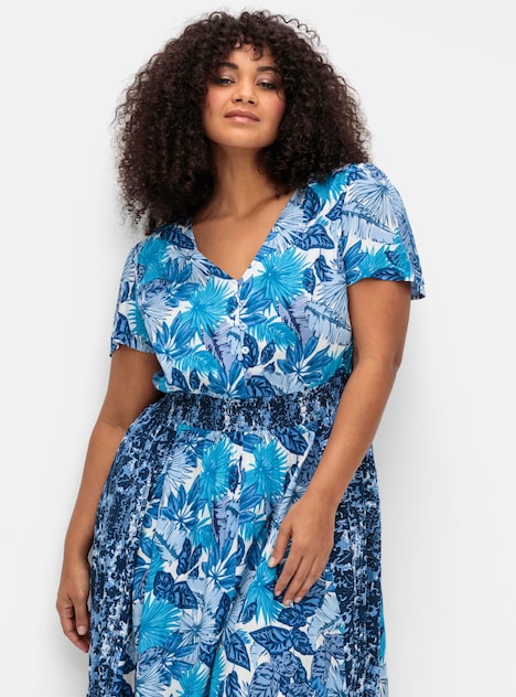 Kleid Kurzarm Print