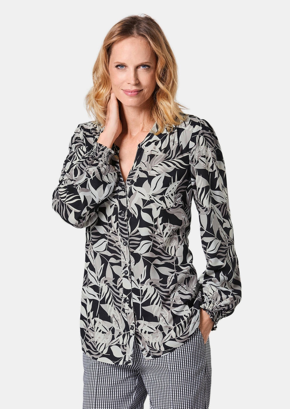 Tunika-Druckbluse