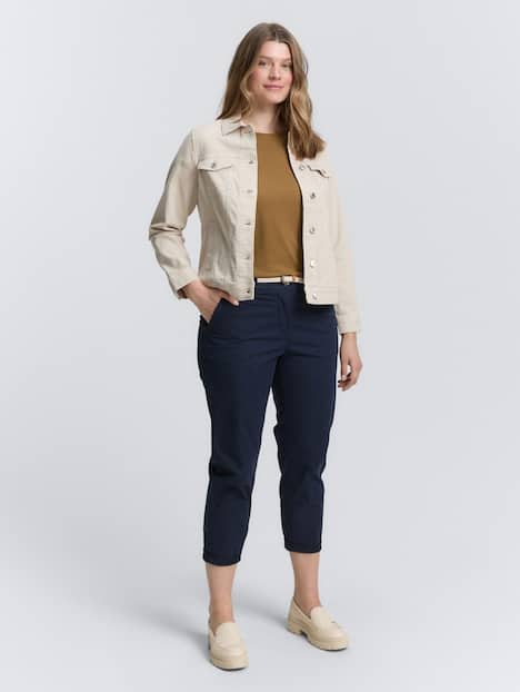 Slim Chino Hose mit Gürtel
