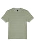 Herren Strukturiertes T-Shirt im Streifendesign , Gruen