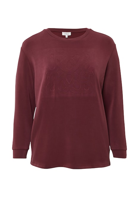 Scuba-Sweatshirt im Relaxed Fit mit Prägung