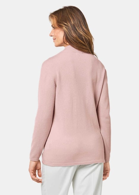 Weicher Kaschmirpullover mit Kragen