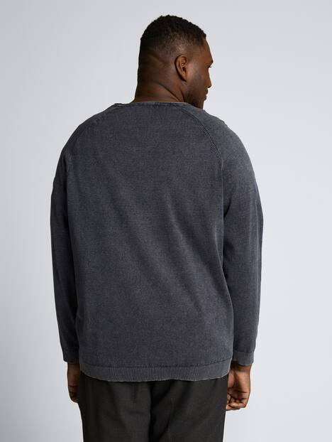 Tom Tailor Men PLUS Pullover & Strickjacken Plus Size - Strickpullover aus Baumwolle