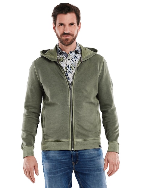 Sweatjacke strukturiert