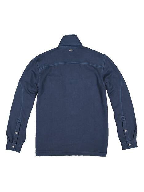 engbers Herren Sweatjacke mit Nylon-Einsatz , Saphirblau