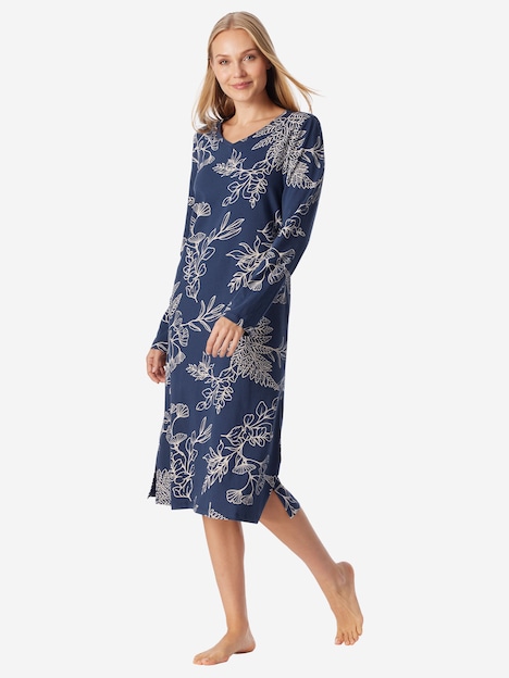 Schiesser Damen Nachthemd Comfort Essentials admiral