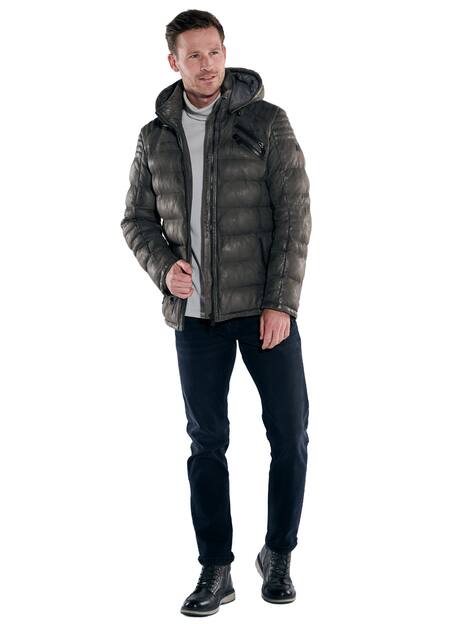 engbers Herren Lederjacke , Schwarzbraun