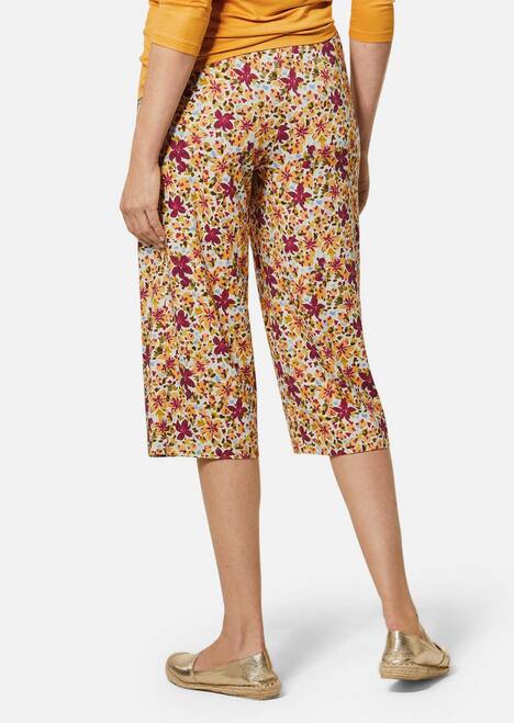 GOLDNER Broek met print Gedessineerde broek