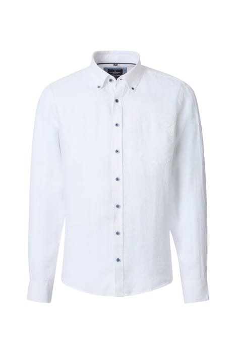 Leinenhemd uni Casual Fit