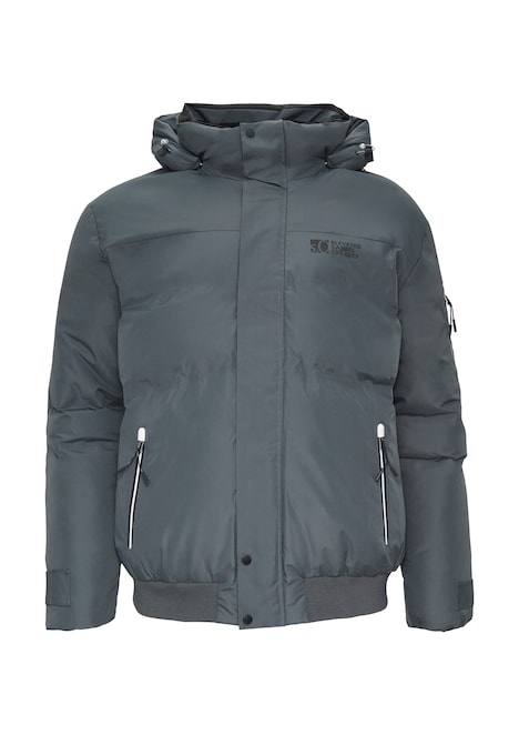 Wasserabweisender wattierter Blouson mit Kontrast-Details