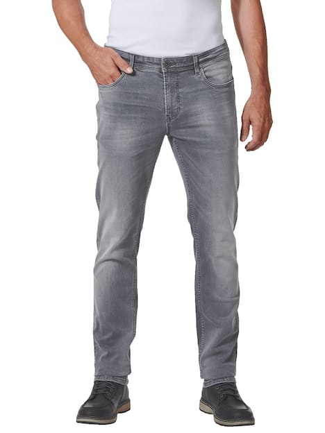 engbers Herren Jeans slim fit , Silbergrau