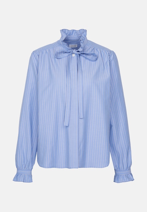 Damen Ausgestellte Bluse - Gestreift