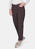 GOLDNER Broek met print Gedessineerde broek