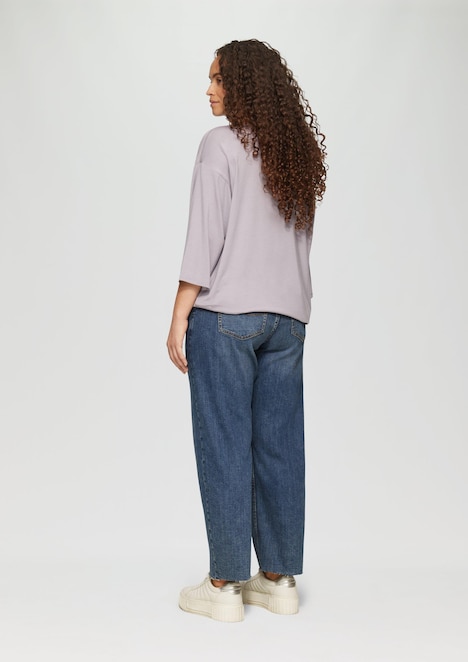 Cropped-Jeans / Slim Fit / Mid Rise / Straight Leg