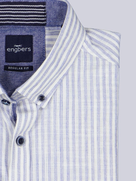 Herren Hemd gemustert , Brilliantblau