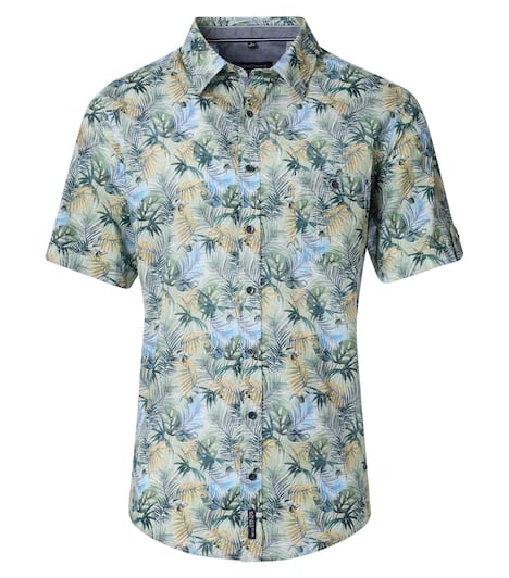 Freizeithemd Kurzarm Print Casual Fit