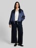 Satin Blouson Jacke mit Bomberkragen