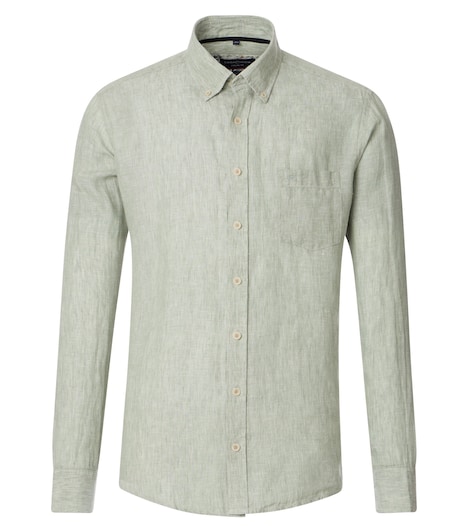Leinenhemd uni Casual Fit