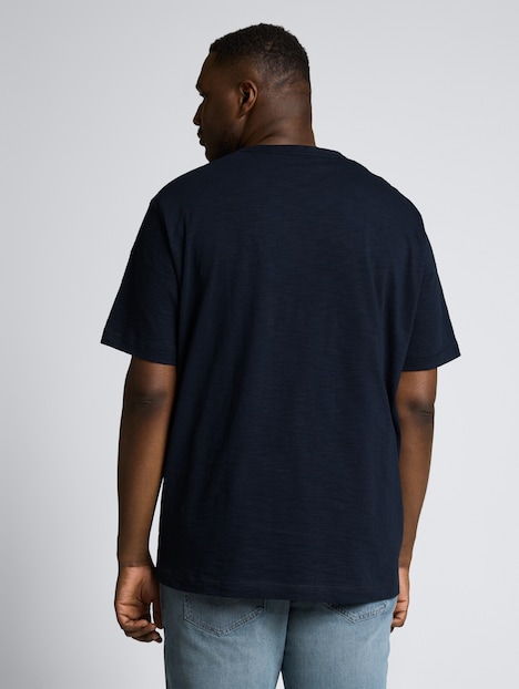 T-Shirt in Melange-Optik