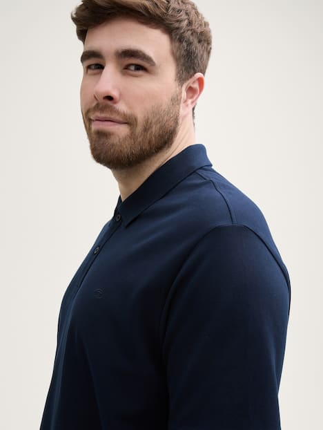 Piqué Poloshirt mit Logo-Stickerei