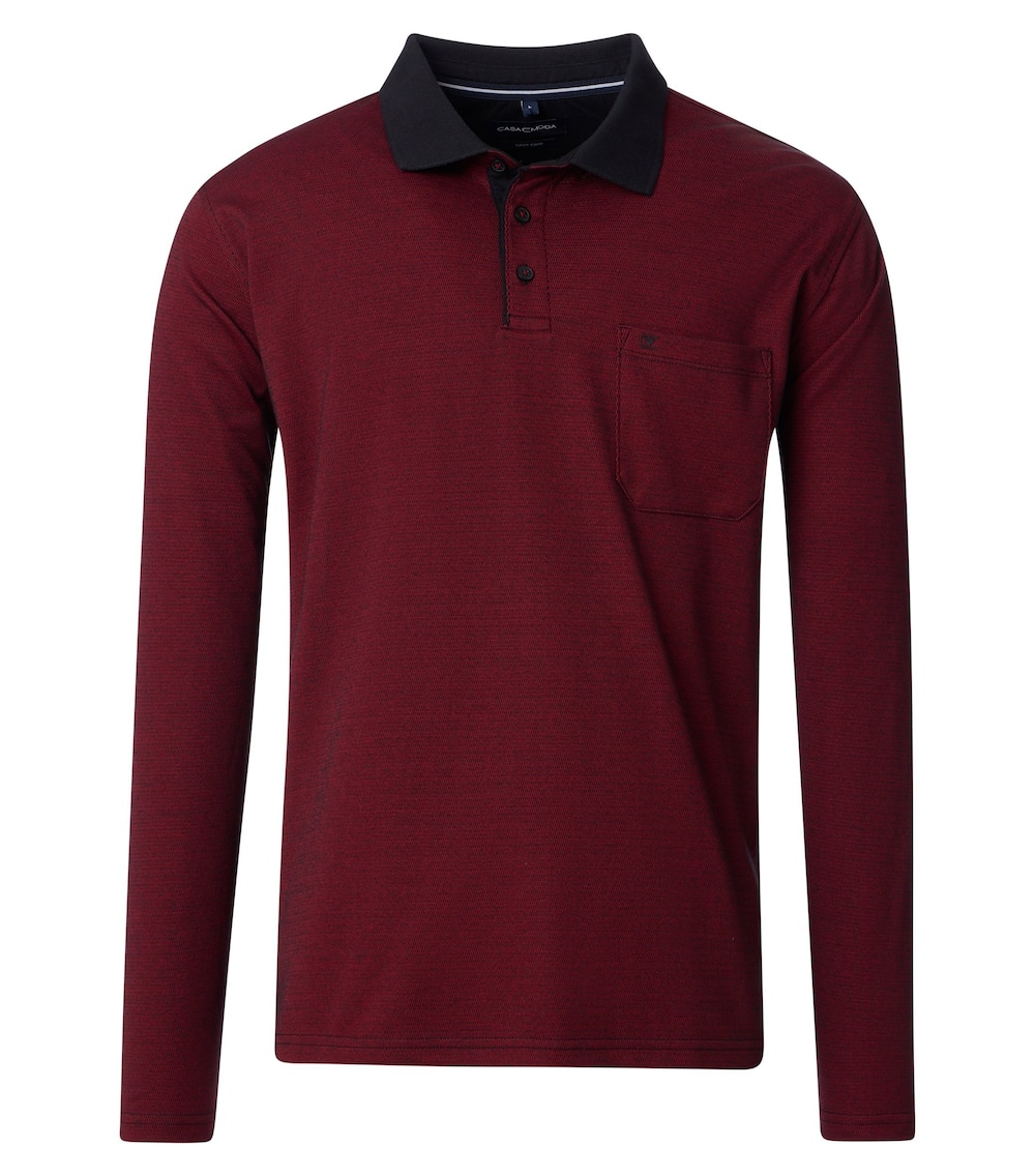 CASAMODA Polo-Shirt Langarm gestreift