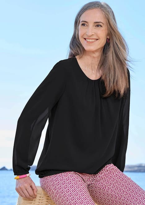 Elegante Bluse aus Chiffon