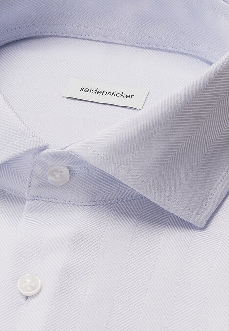Herren Business Hemd - Fischgrat
