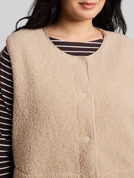 Boxy Fit Teddy Weste