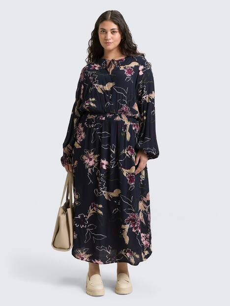 Maxi-Kleid mit Blumenmuster