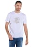 Herren T-Shirt mit Print , Reinweiss
