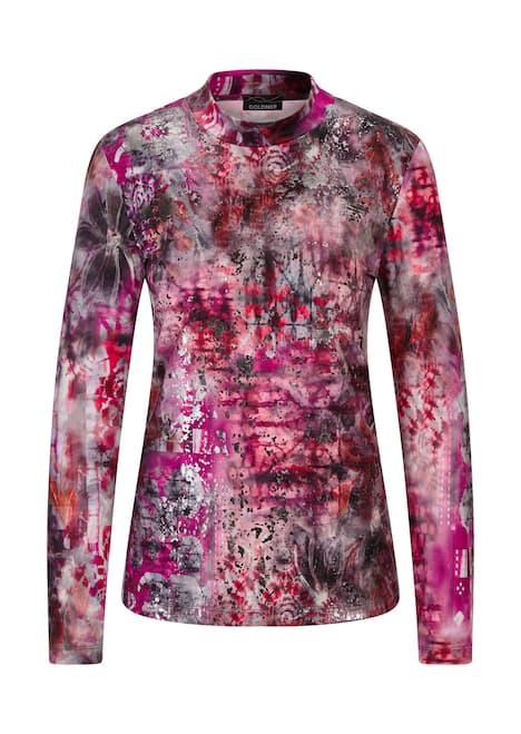 Langarm Jersey-Shirt mit Allover-Druck