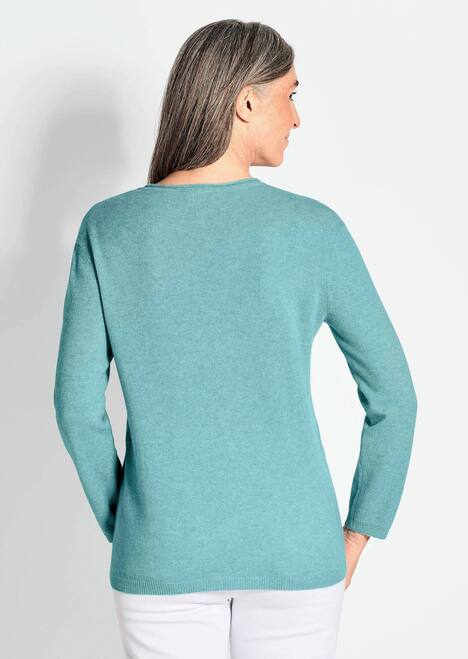 Basicpullover mit V-Ausschnitt