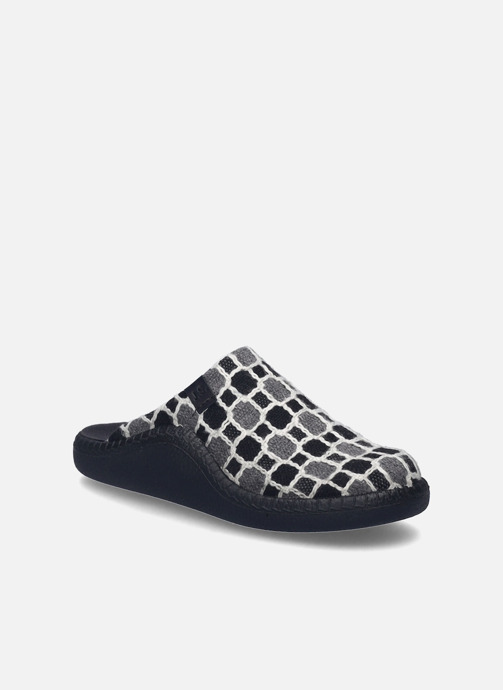 Damen Hausschuh Monaco D 03, schwarz-multi