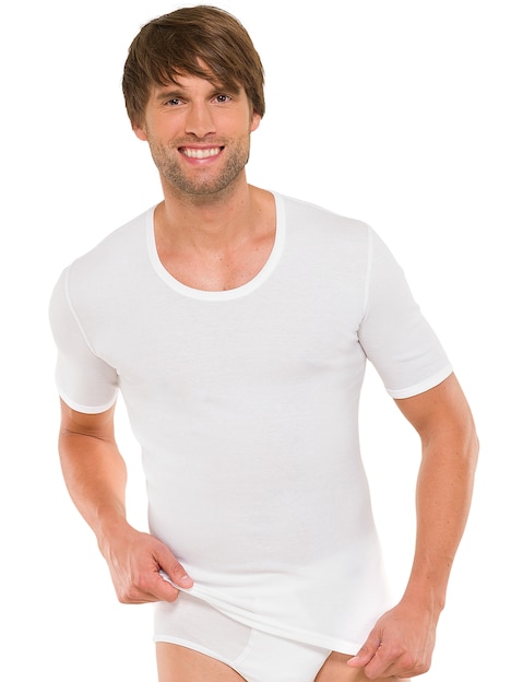 Schiesser Herren Unterhemd Essentials Feinripp