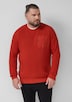 Baumwoll-Pullover mit aufgesetzter Brusttasche