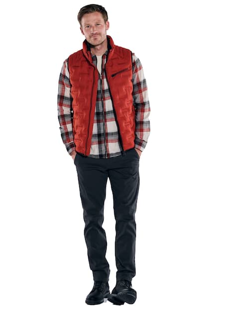 engbers Herren Weste , Feuerrot