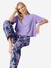 Schiesser Damen Pyjamaoberteil Mix Relax zartlila