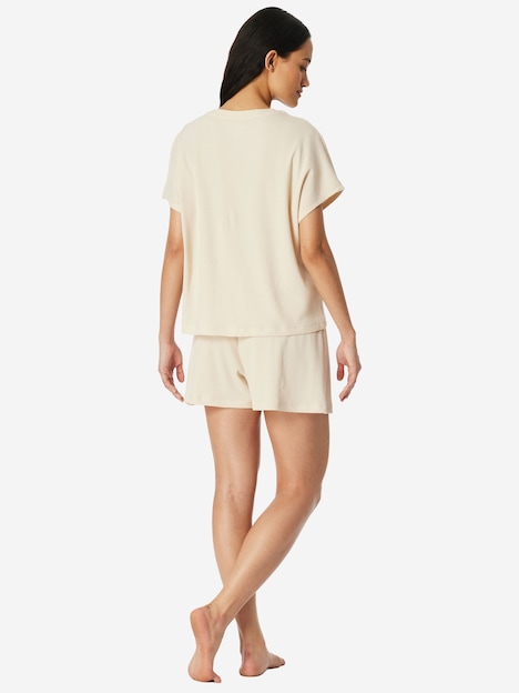 Schiesser Damen Pyjama Casual Feel pearl
