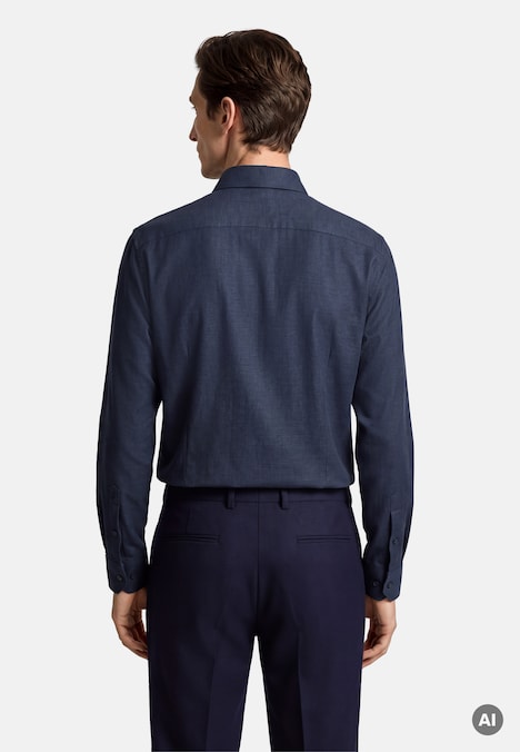 Herren Flanellhemd - Uni