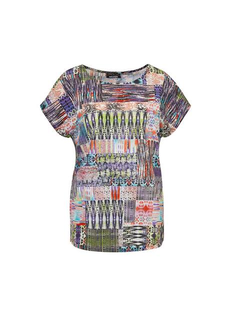 Ultraleichte Druckbluse aus reiner Baumwolle