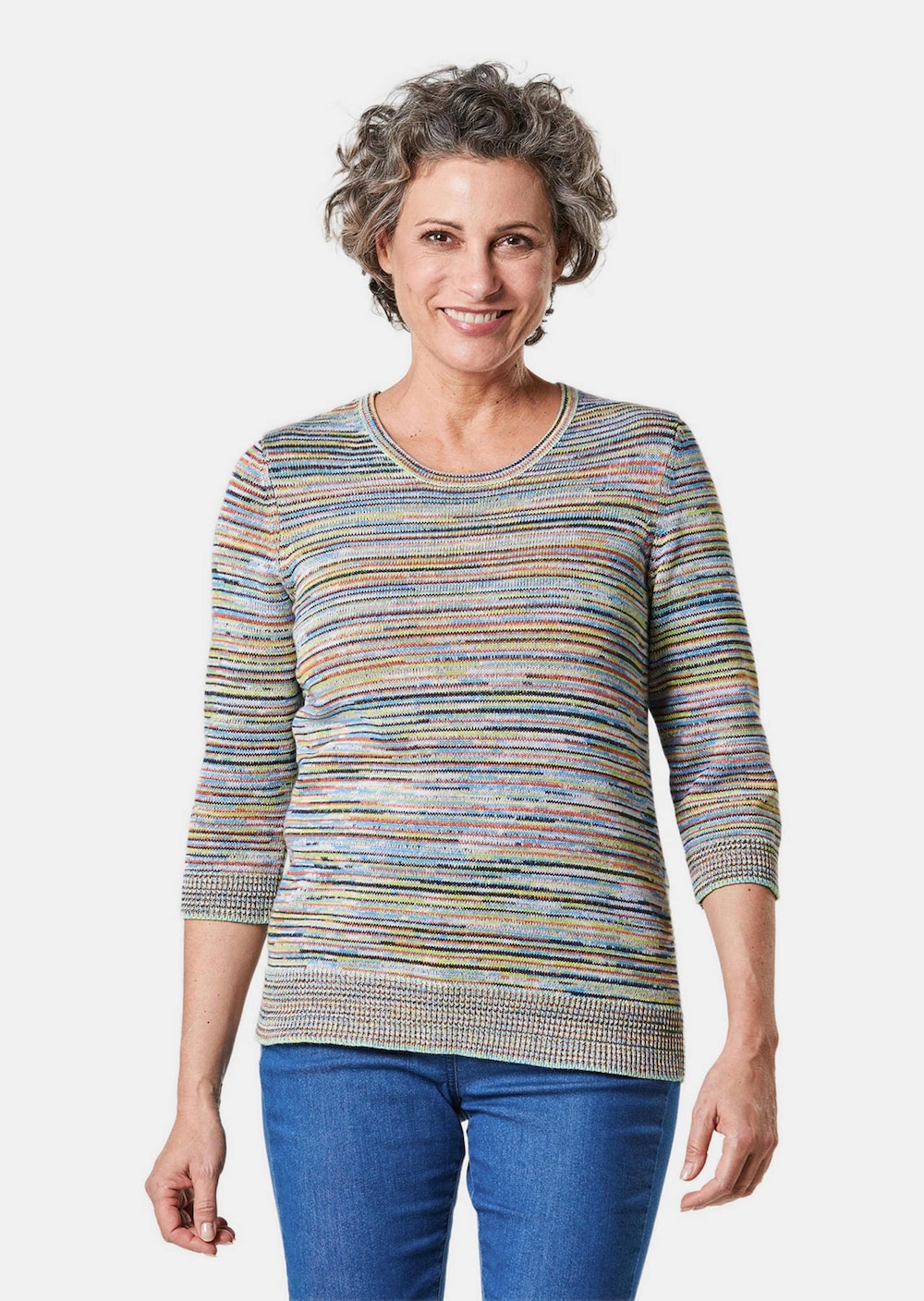 GOLDNER Gestreepte pullover Mooi te combineren meerkleurig gestreepte pullover