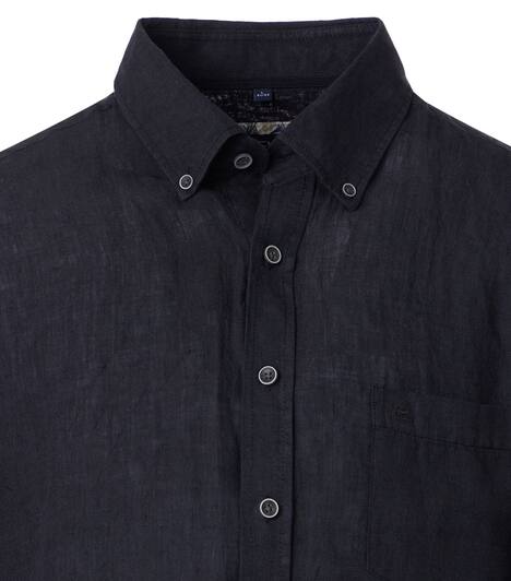 Leinenhemd uni Casual Fit