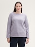 Soft-Touch Sweatshirt mit Knopfdetails