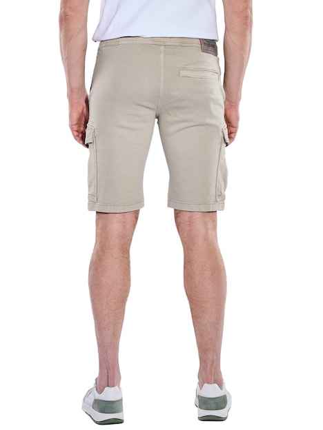 Herren Cargo-Bermuda mit Tunnelzug , Beige