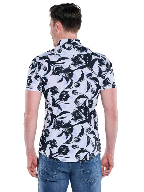 engbers Herren Kurzarm-Hemd gemustert , Anthrazit