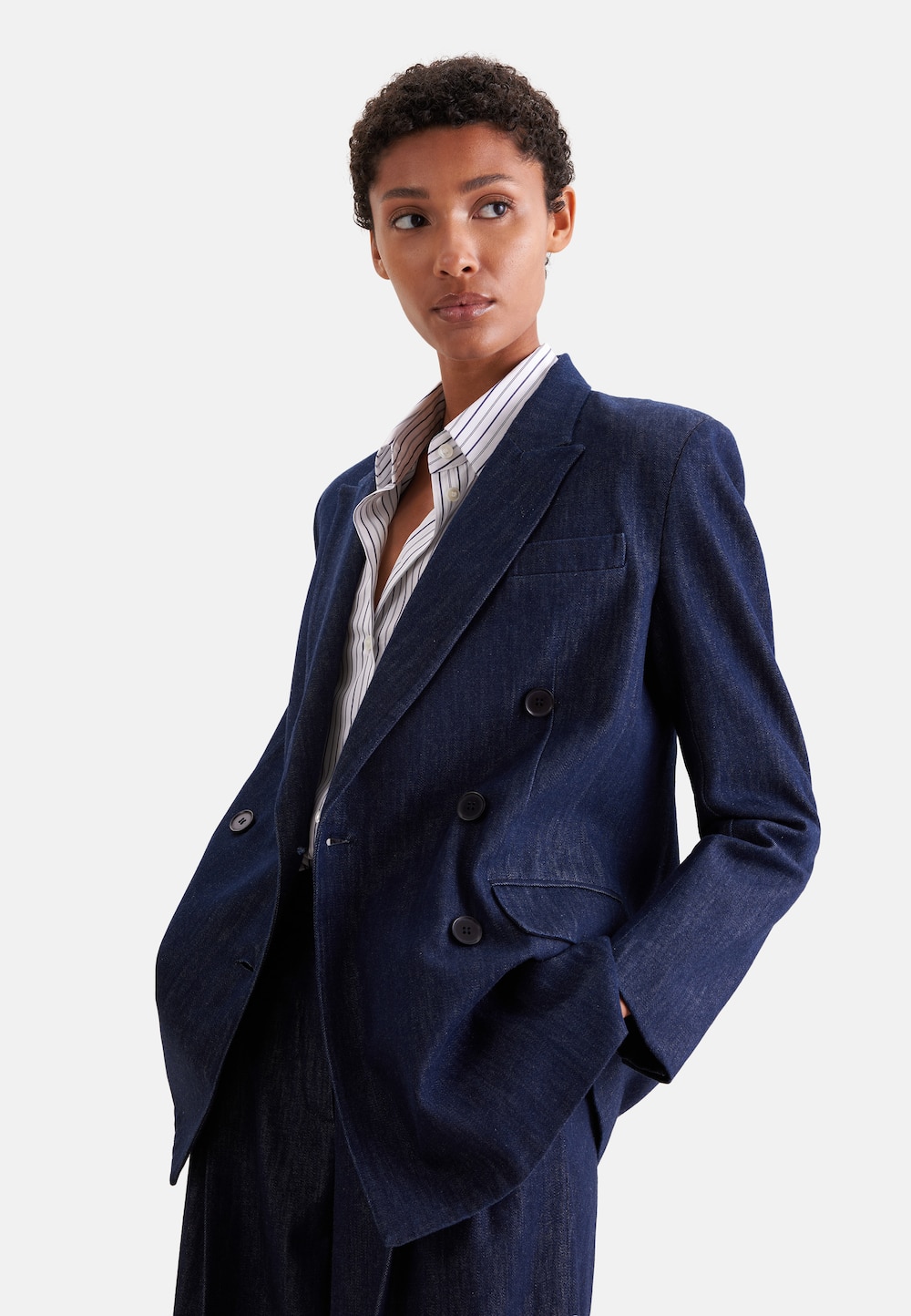 Damen Blazer - Denim