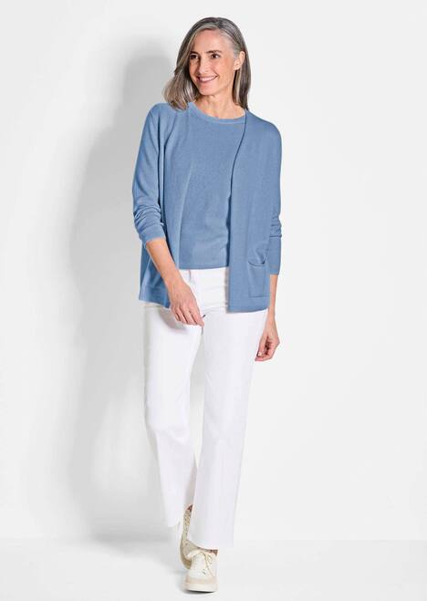 GOLDNER Lang tricot jasje van kasjmier Lang tricot jasje van kasjmier