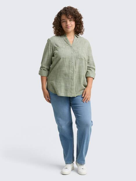 Bluse mit Brusttaschen